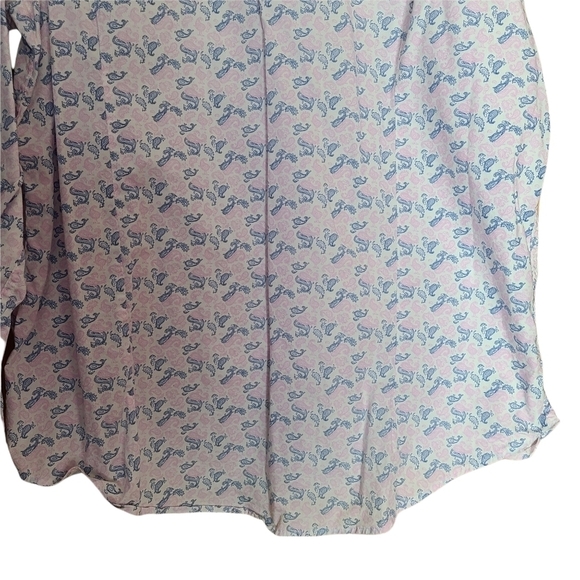 Report Collection Performance stretch pink blue long-sleeved Button-down  shirt - Picture 16 of 16